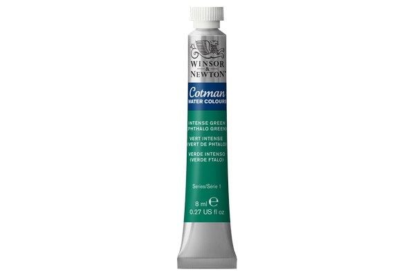 Cotman akvarellmaling 8 ml Intense Green 329