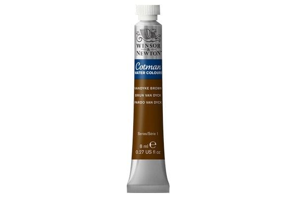 Cotman vattenfärg 8 ml Vandyke Brown 676