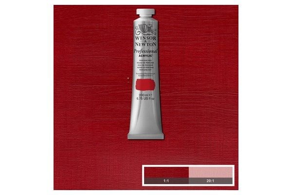 Proff. akrylfärg 200 ml perylenröd 464
