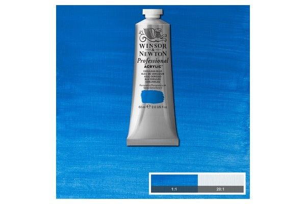 Proff. akrylmaling 60 ml cerulean blue 137