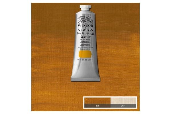 Proff. akrylfärg 60 ml gul ockra 744