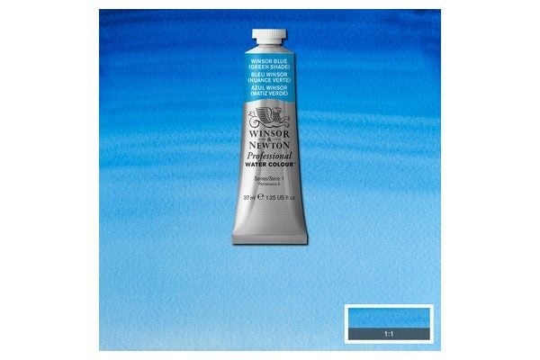 Akvarellfarge proff 37 ml Winsor Blue Green nyanse 707