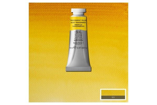 Akvarellproff. 14 ml transparent gul 653