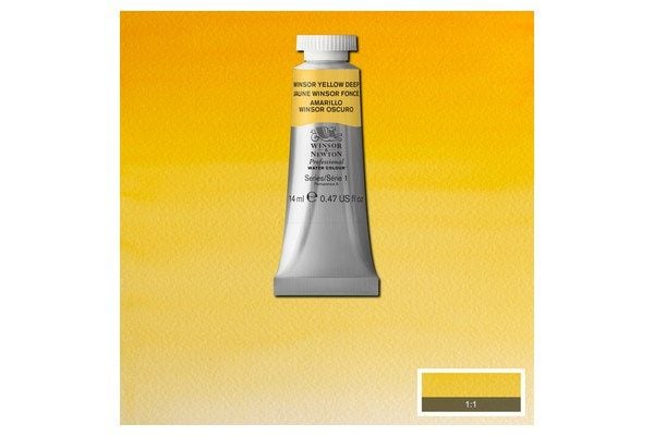 Winsor Yellow Deep 731 akvarellfärg 14 ml