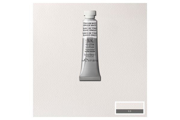 Vannfarge proff. 5 ml Titanium White (Ugjennomsiktig) 644