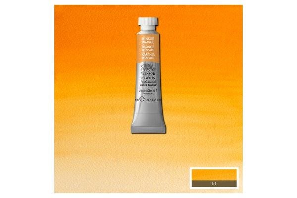 Winsor Orange 724 akvarellfärg, proffs, 5 ml
