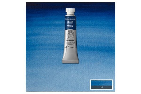 Vanntett akvarell proff. 5 ml Preussisk blå 538