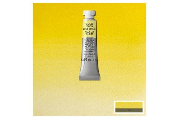 Akvarell proffs 5 ml Winsor Yellow 730