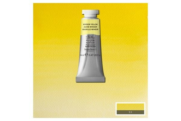 Akvarellfärg proffs. 14 ml Winsor Yelllow 730
