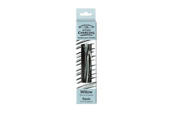 Willow charcoal thin 24pcs