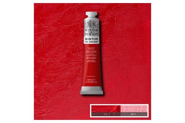 Winton olje 200 ml kadmium rød dyp fargetone 098