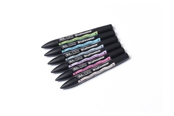 Winsor &amp; Newton 0290035, Forskjellige farger, Flerfarget, 6 farger, Flere, Meisel-/penselspiss, Rund