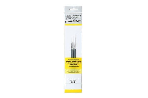 Winsor & Newton 5295001, Børstesett, Rund børste, Syntetisk