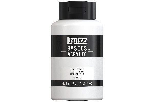 Basics Titanium White 432 akrylfärg 400 ml