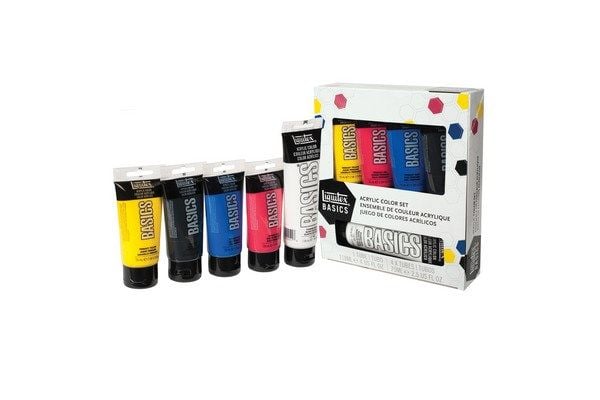 Basics akrylfärgsats 4x75 ml
