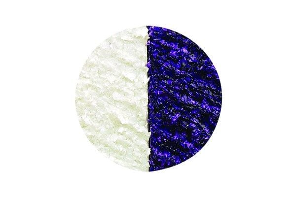 Acrylvit ogenomskinlig flakes 237 ml