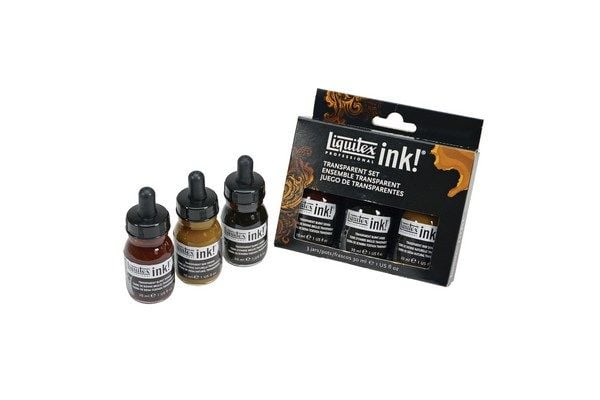 Prof Acrylic Ink 3 Pack Transparent