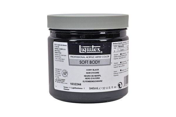 Pehmeä boby 946ml Norsunluu musta 244