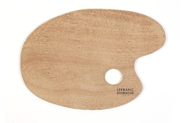Oval trälåda/pall