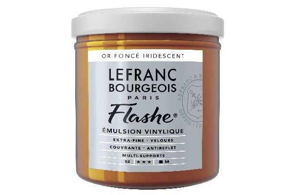 Flashe akrylfärg 125 ml Deep Gold Iridescent 835