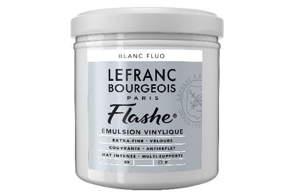 Flashe akryl 125 ml fluorescerende hvit 818