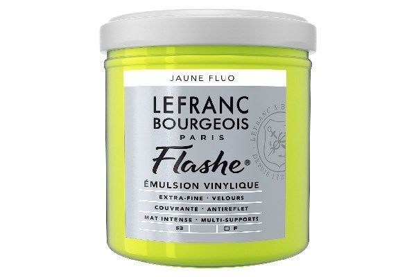 Flashe Acrylic 125 ml fluorescerende gul 163