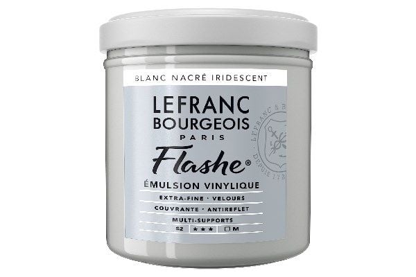 Flashe akrylmaling 125 ml Pearl White iriserende 827