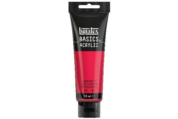 Basics 118 ml transparent röd 047