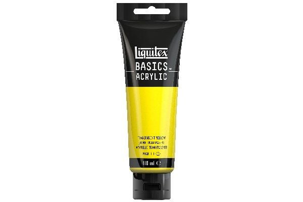 Basics 118 ml transparent gul 045