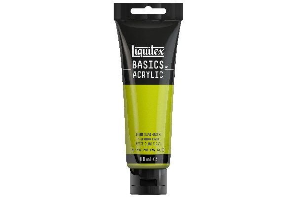 Basics akrylfärg 118 ml Light Olive Green 218