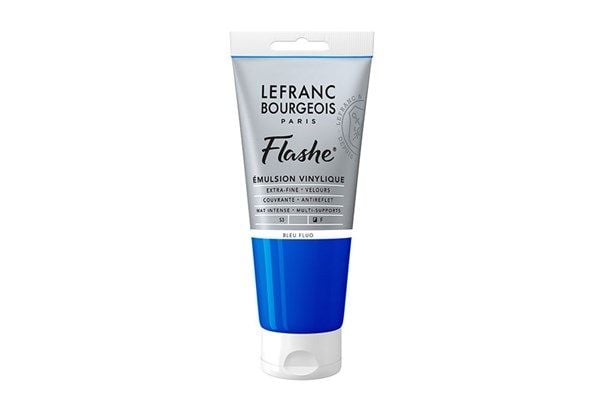 Flashe akryl 80 ml fluorescerende blå