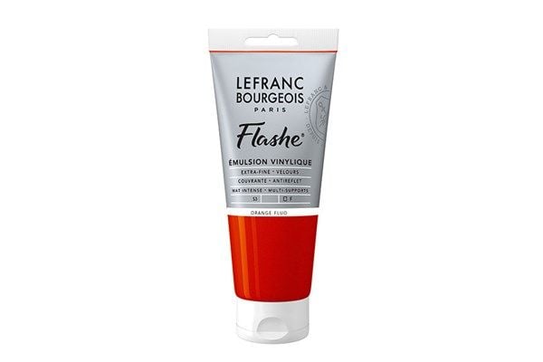 Flashe akrylfärg 80 ml fluorescerande orange