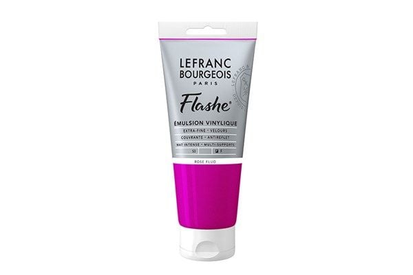 Flashe akrylfärg 80 ml fluorescerande rosa
