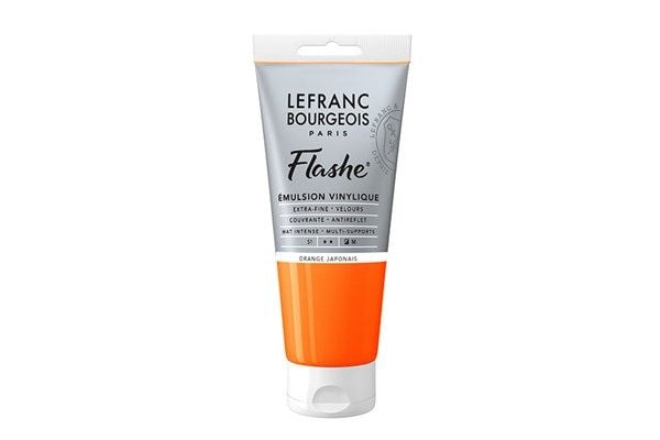 Flashe- akrylfärg 80 ml japansk orange