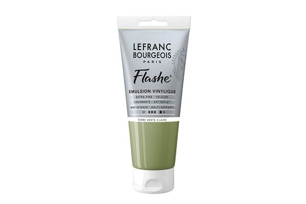 FLASHE ACRYLIC 80ML TUBE LIGHT GREEN EARTH