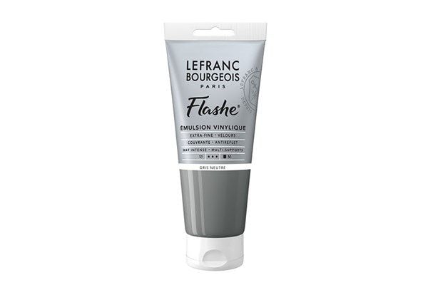 FLASHE ACRYLIC 80ML TUBE NEUTRAL GREY
