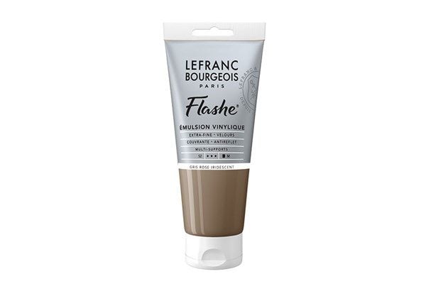 Flaske akrylmaling 80 ml pink grey iriserende