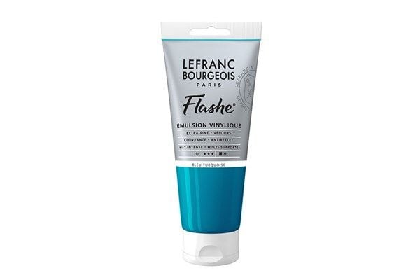 Akrylfärg Flashe 80 ml turkosblå