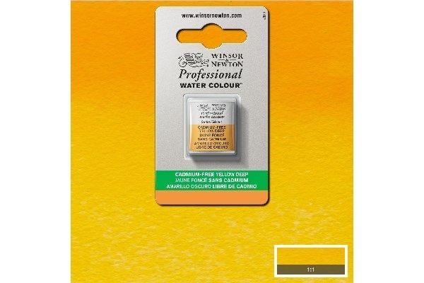 Vattenfärg proff. 1/2 pan cad-free, deep yellow