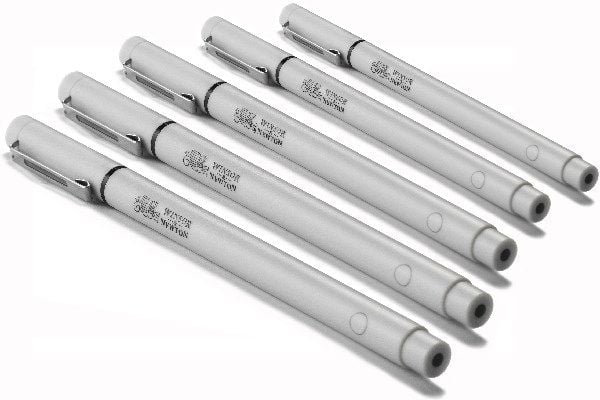 Graphic Marker fineliner black 5 st. ass. set