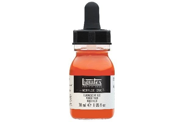 LQX PRO ACRYLIC INK 30ML FLUORESCENT RED 983