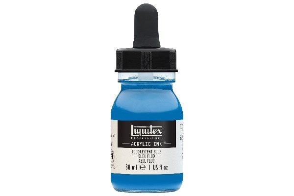 LQX PRO AKRYYLIMUSTE 30ML FLUORESOIVA SININEN 984