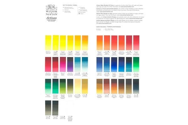 Artisan Water Mixable Oil fargekart (print)
