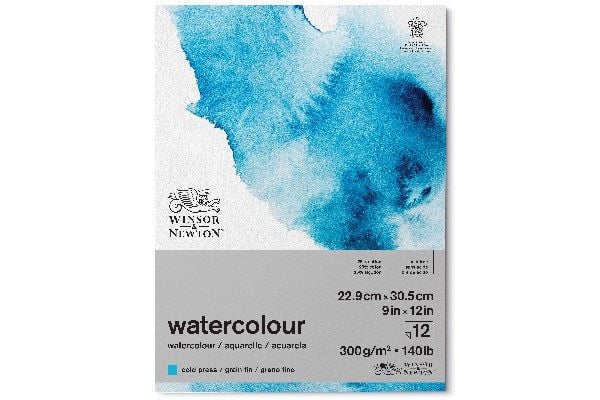 Akvarellblock cold press 300 g 23x31 cm 12 ark