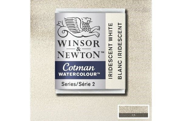 Cotman watercolour 1/2 pan Iridescent White 330