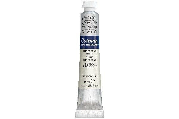 Cotman akvarell 8 ml iriserende hvit, rekke 330