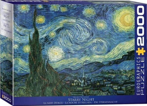 Pussel 2000 Starry night, Vincent van Gogh