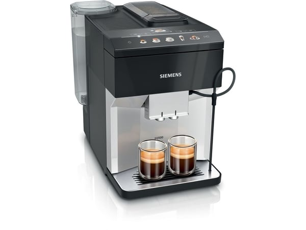 Siemens TP515R01, Espressomaskin, 1,9 l, Kaffe bønner, Innebygd kaffekvern, 1500 W, Sort, Sølv