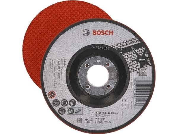 Bosch tilbehør 2608602218 2608602218 Skrubbeskive rett 125 mm 22,23 mm 1 stk
