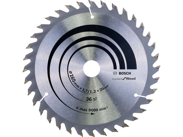 Bosch RUNDSAVKLINGE Ø165X1,7X20MM 36T OPTILINE
